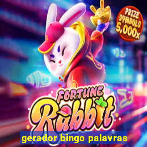 gerador bingo palavras