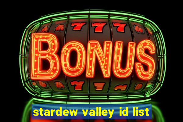 stardew valley id list