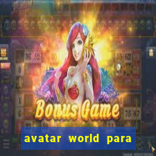 avatar world para imprimir e colorir